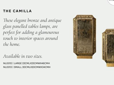 Camilla Glass Table Lamp -  Clearance