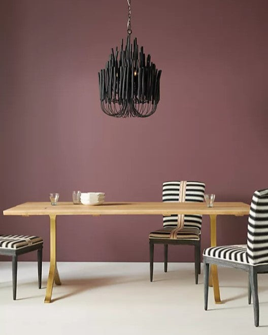 Helsinki Wooden Chandelier in Black