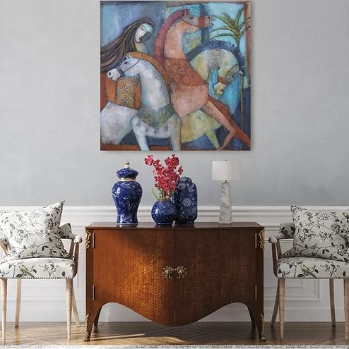 Escape the Carousel with Oak Floating Frame