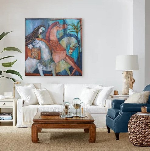 Escape the Carousel with Oak Floating Frame