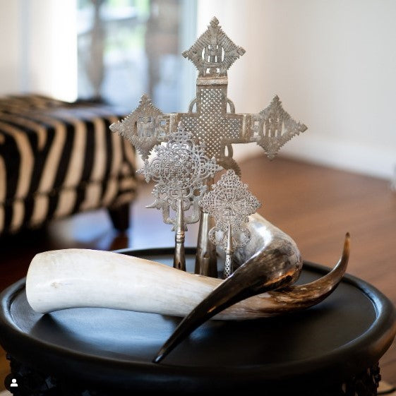 Ethiopian Cross in Silver - Extra Large