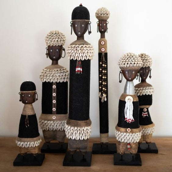 Ndamji Beaded Doll in Black