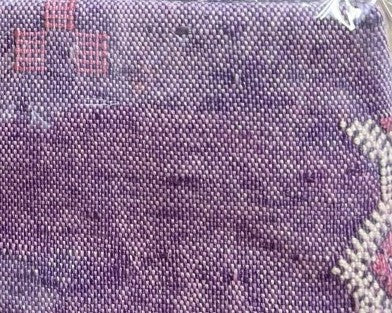 Genuine Moroccan Cactus Silk Cushion in Voilet