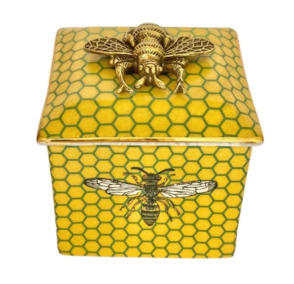 Abeja Square Trinket Box