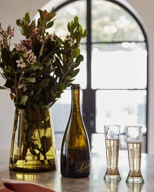 Moroccan Recycled Glass - Set of 4 - Champagne Flute