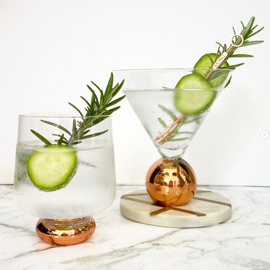 Manhattan Stemless Martini Glass