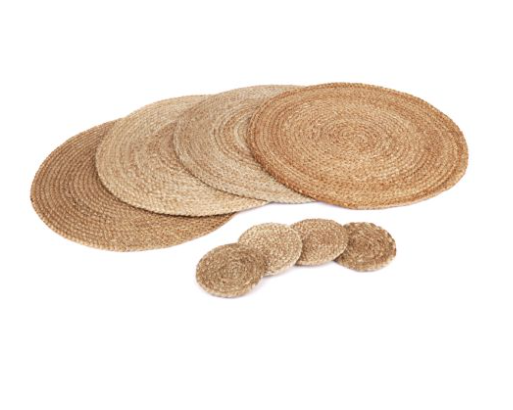 Willow Jute Braided Round Placemat (Set of 4)