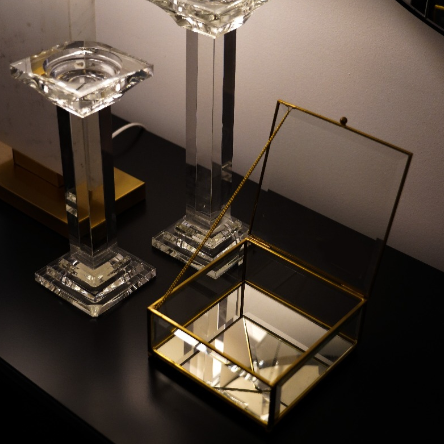 Brass & Glass Display Box - Small