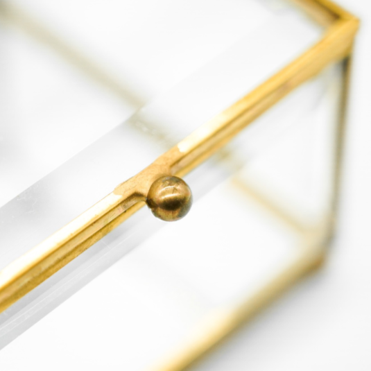 Brass & Glass Display Box - Small