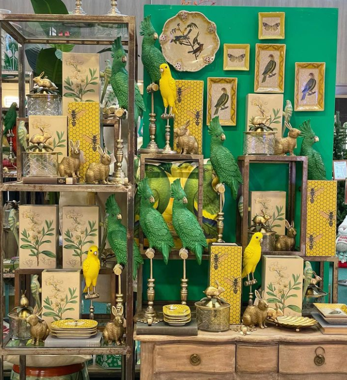 Ornamental Emperor Parrot in Sunny Yellow