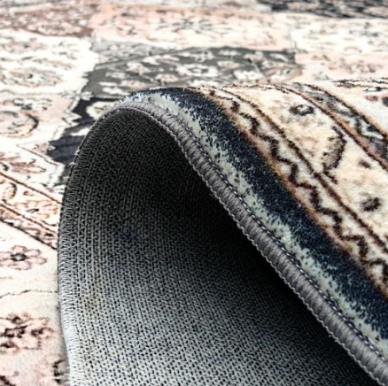 Noir Machine Washable Rug in Grey