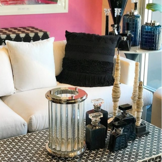 Indigo Luxe Glass Jar