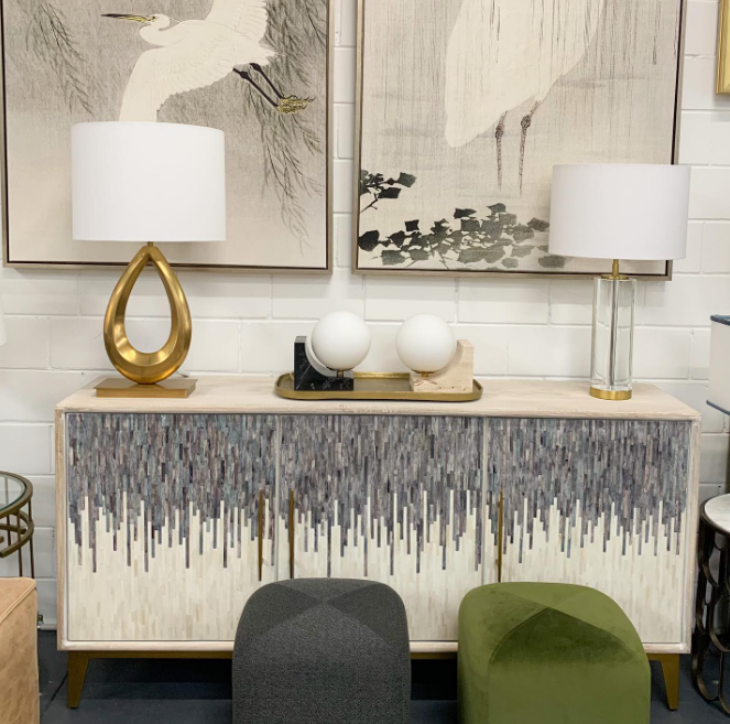 Bone Inlay Sideboard in Ombre