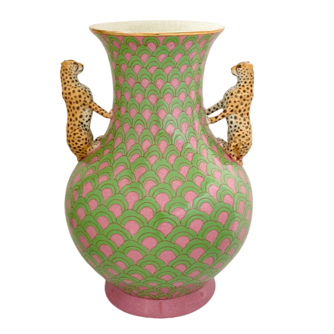 Isla Porcelain Vase in Green