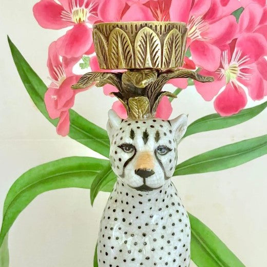 Jungla Leopard Candle Holder