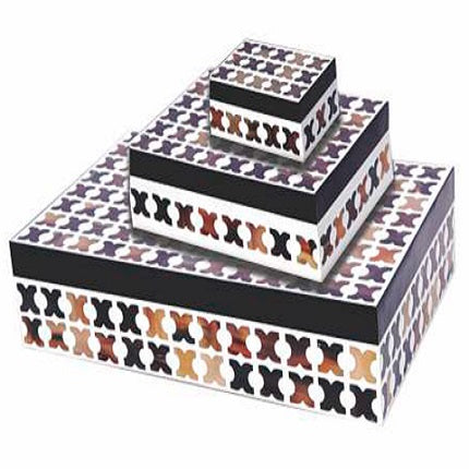 Bone Inlay Box in Cross Pattern