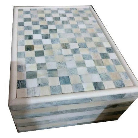 Bone Inlay Box in Checker Pattern