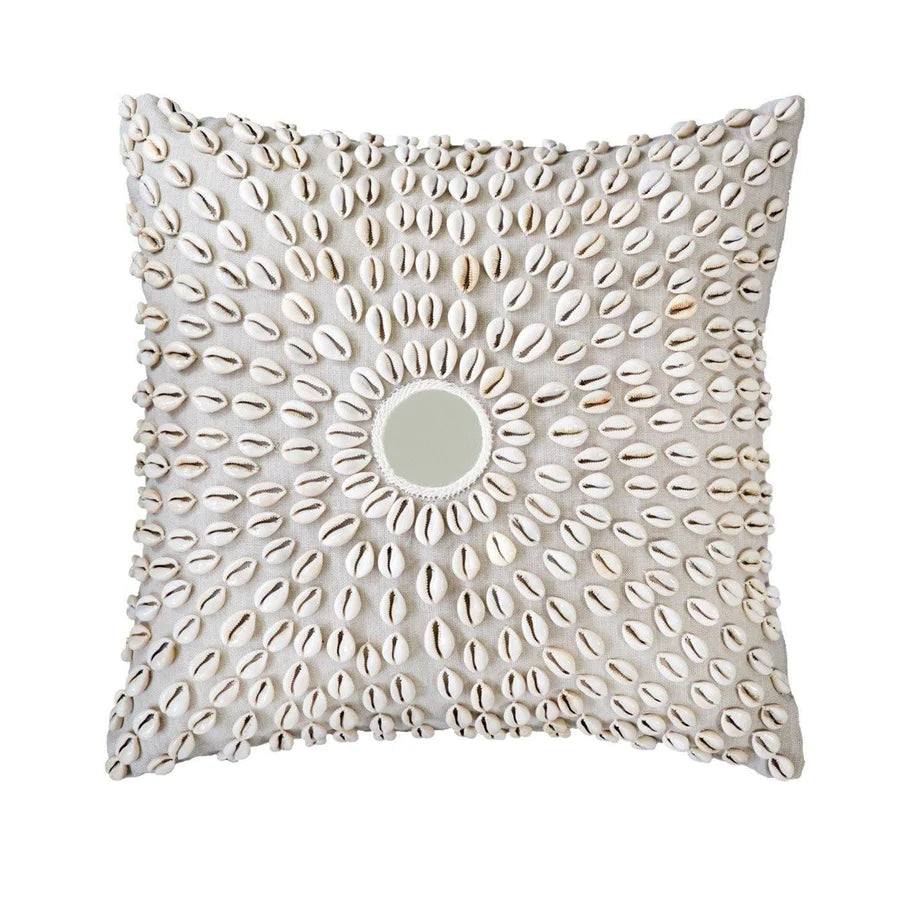 Shell Kauri Mirror Natural Medium Cushion in Natural