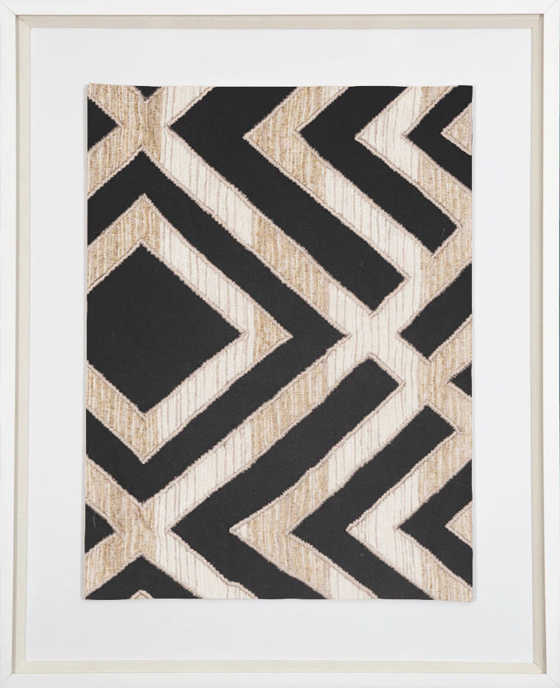 Shoowa Kuba Artwork in Black