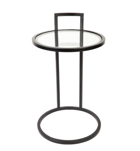 Maxie Sofa Side Table in Black