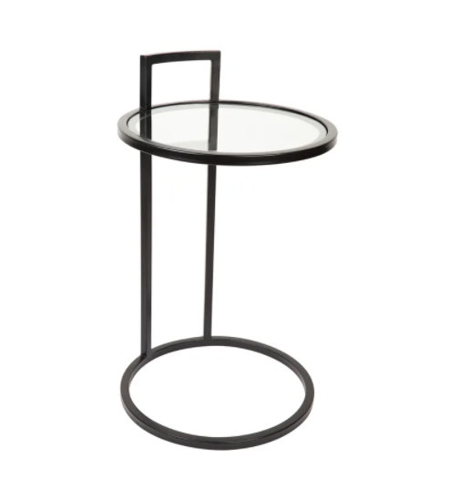Maxie Sofa Side Table in Black