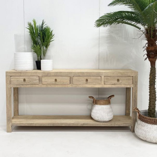 Palu Recycled Timber Hall Table