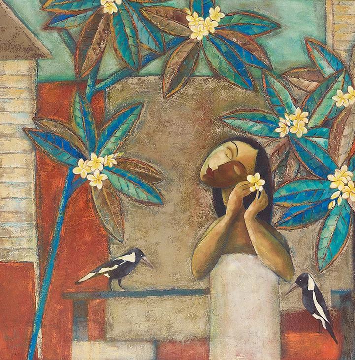 Solandra With Magpies Wall Art