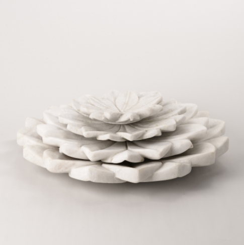 Banswara Lotus Marble Plate