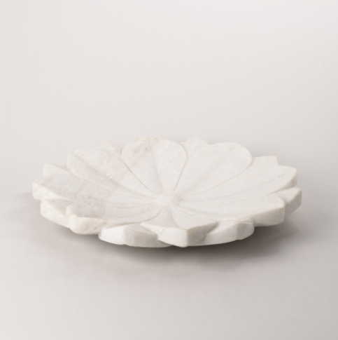 Banswara Lotus Marble Plate