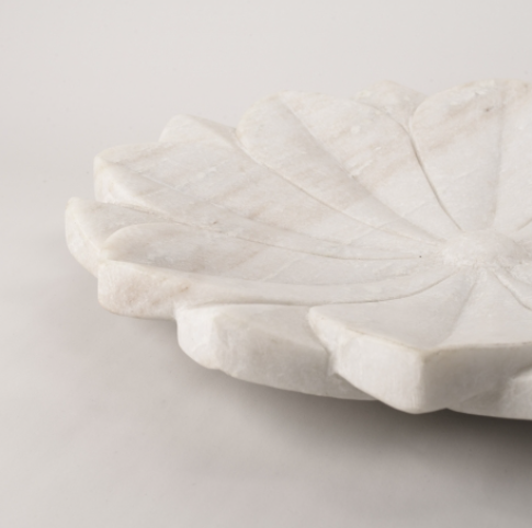 Banswara Lotus Marble Plate