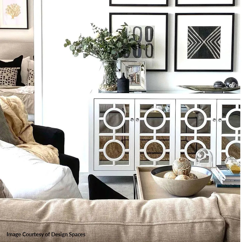 Stockton Mirrored Buffet in White