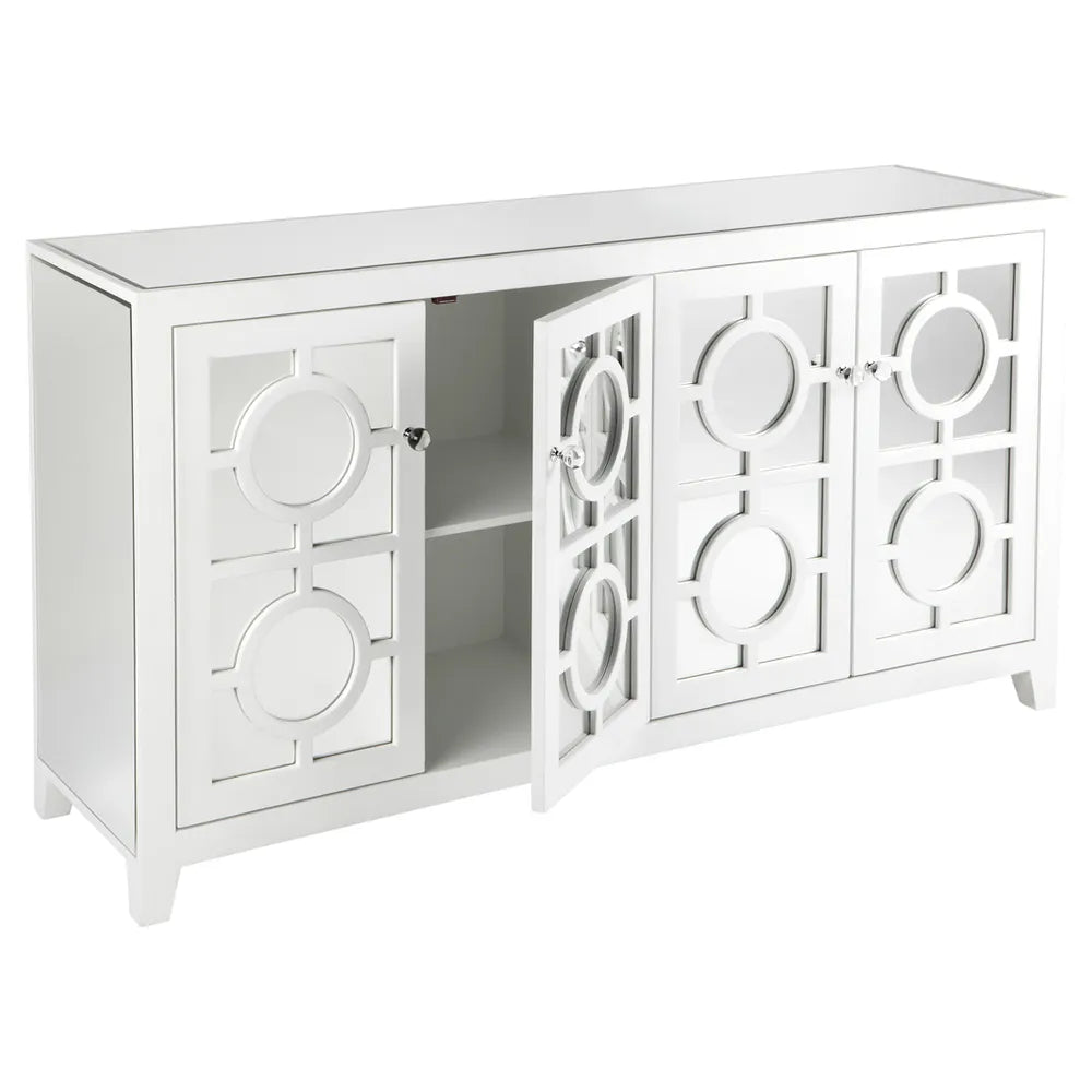 Stockton Mirrored Buffet in White