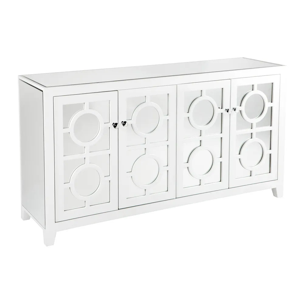Stockton Mirrored Buffet in White