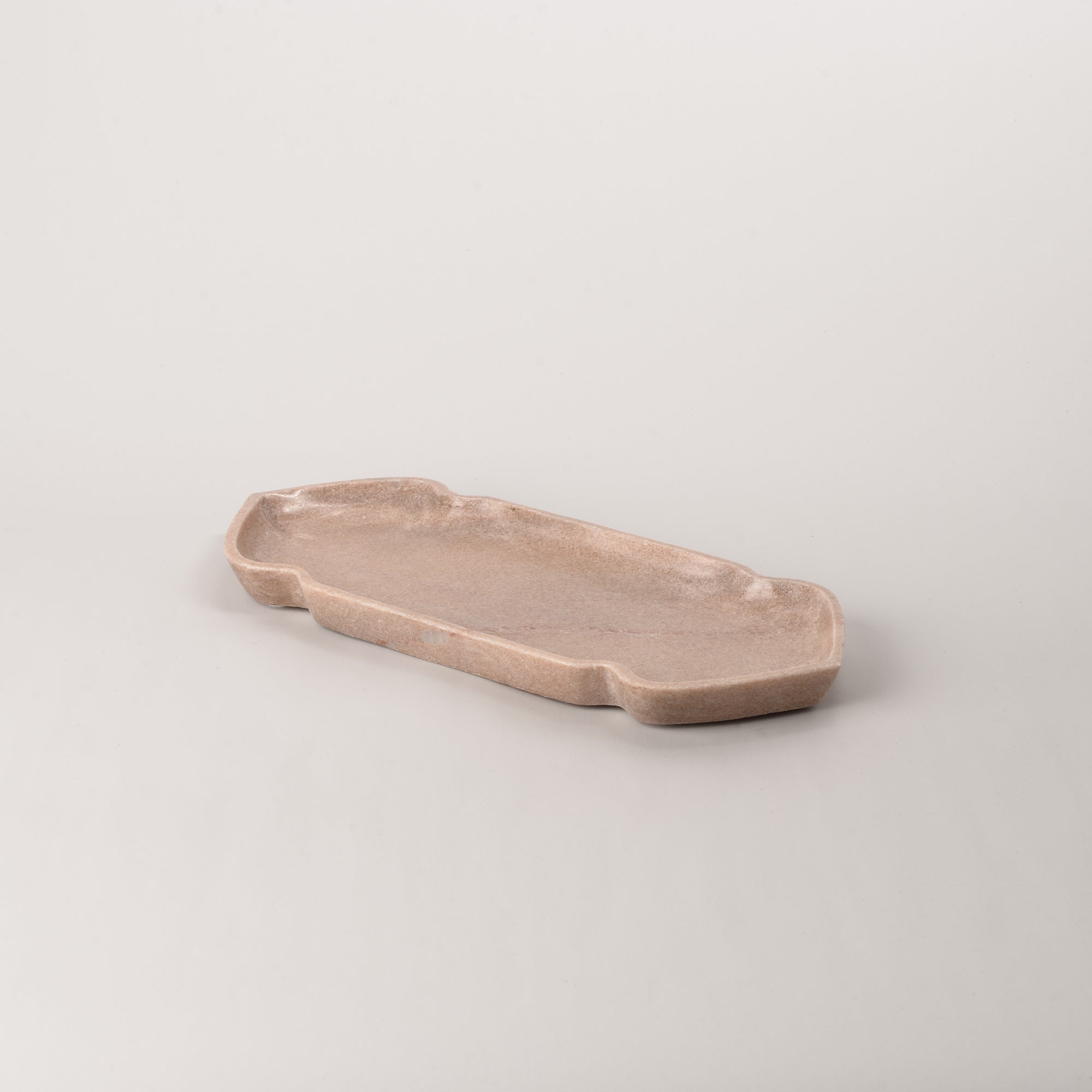 Stone Oriental Tray in Pink