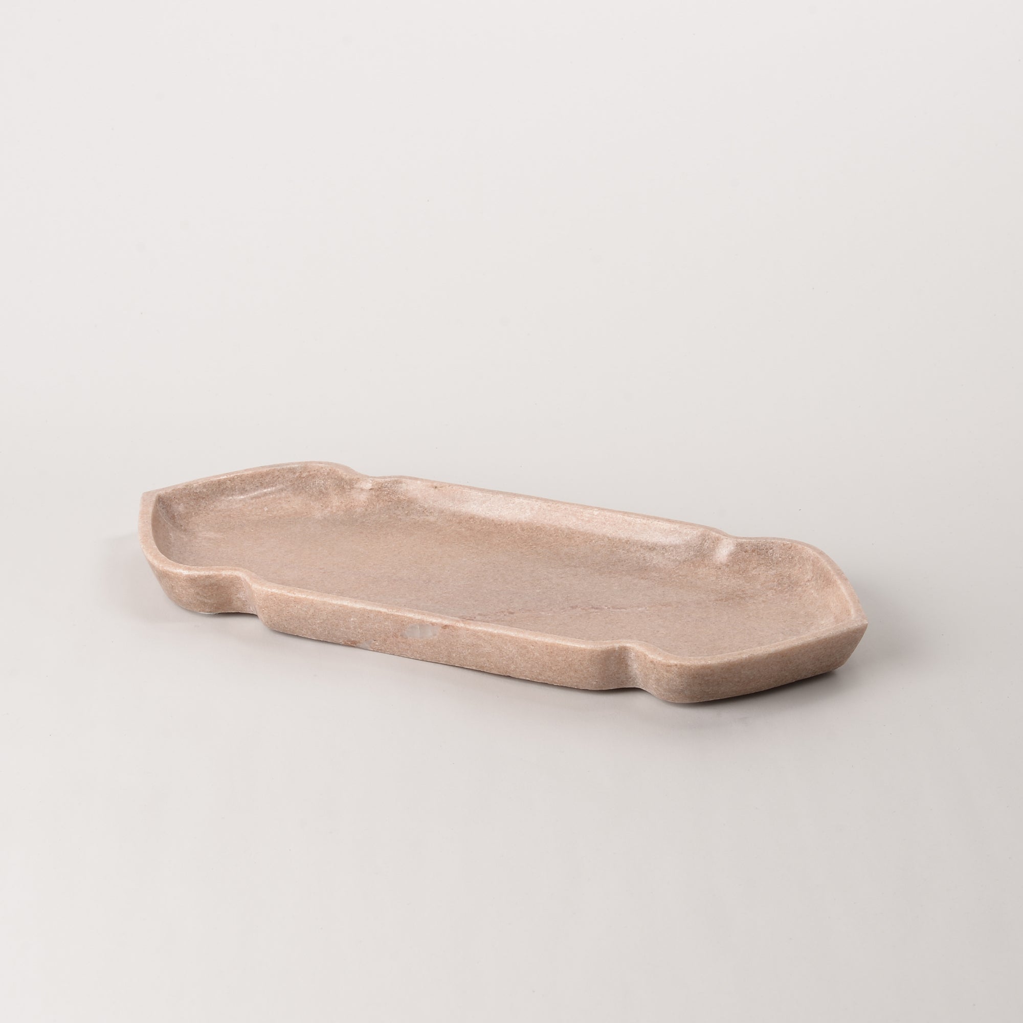 Stone Oriental Tray in Pink