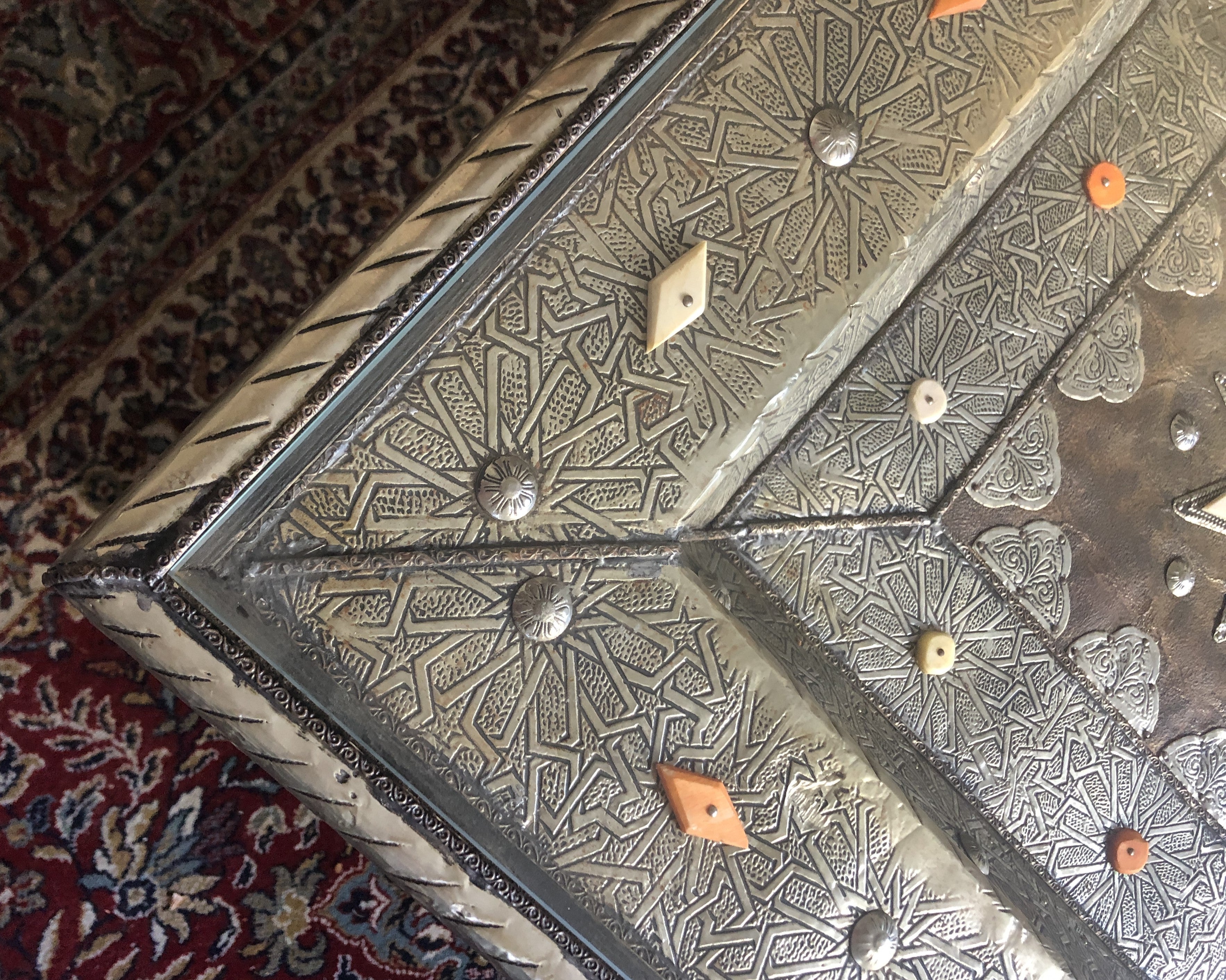 Sultan's Square Table in Silver Nickel