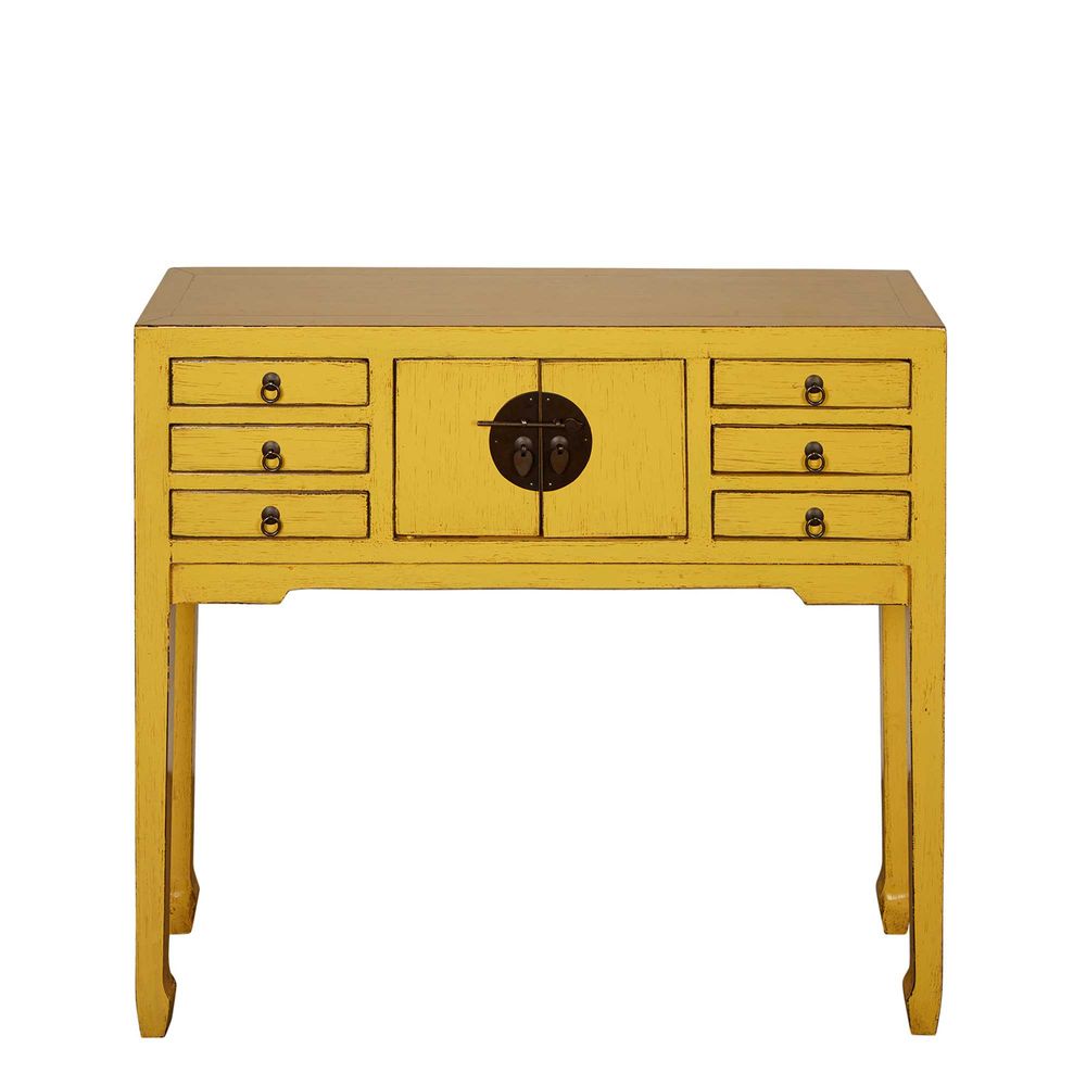 Sunflower 6 Drawer Console