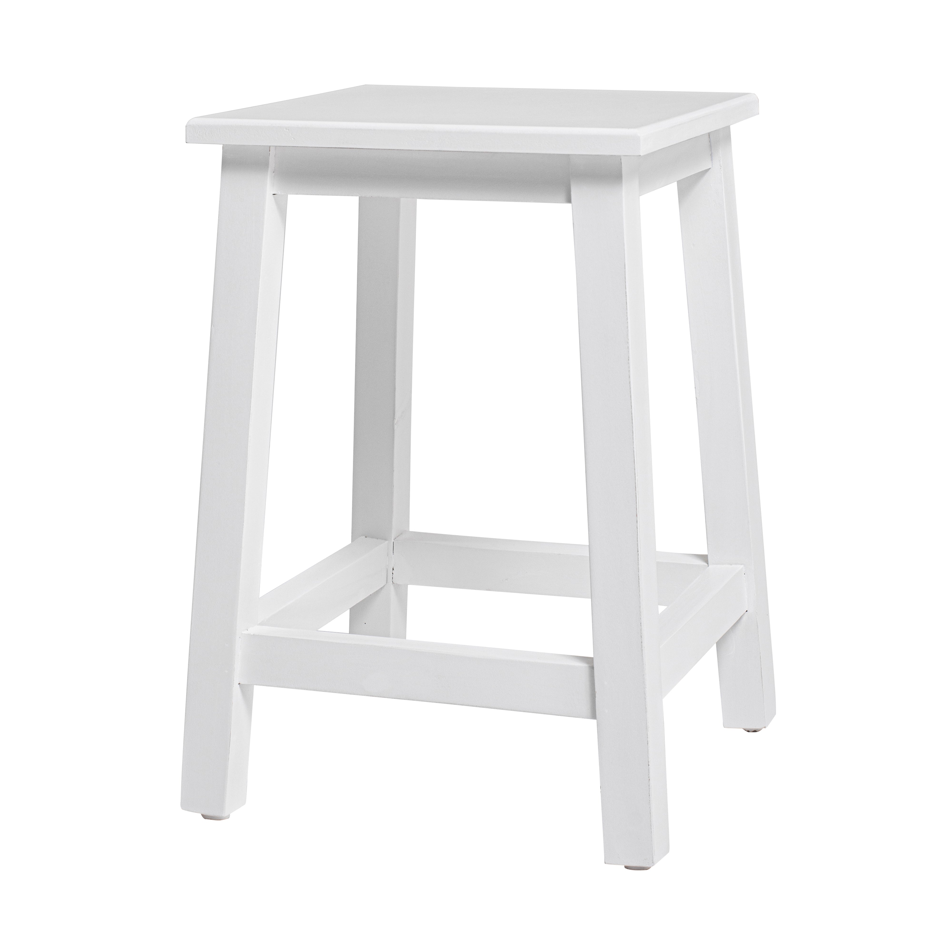 Maine Stool in White