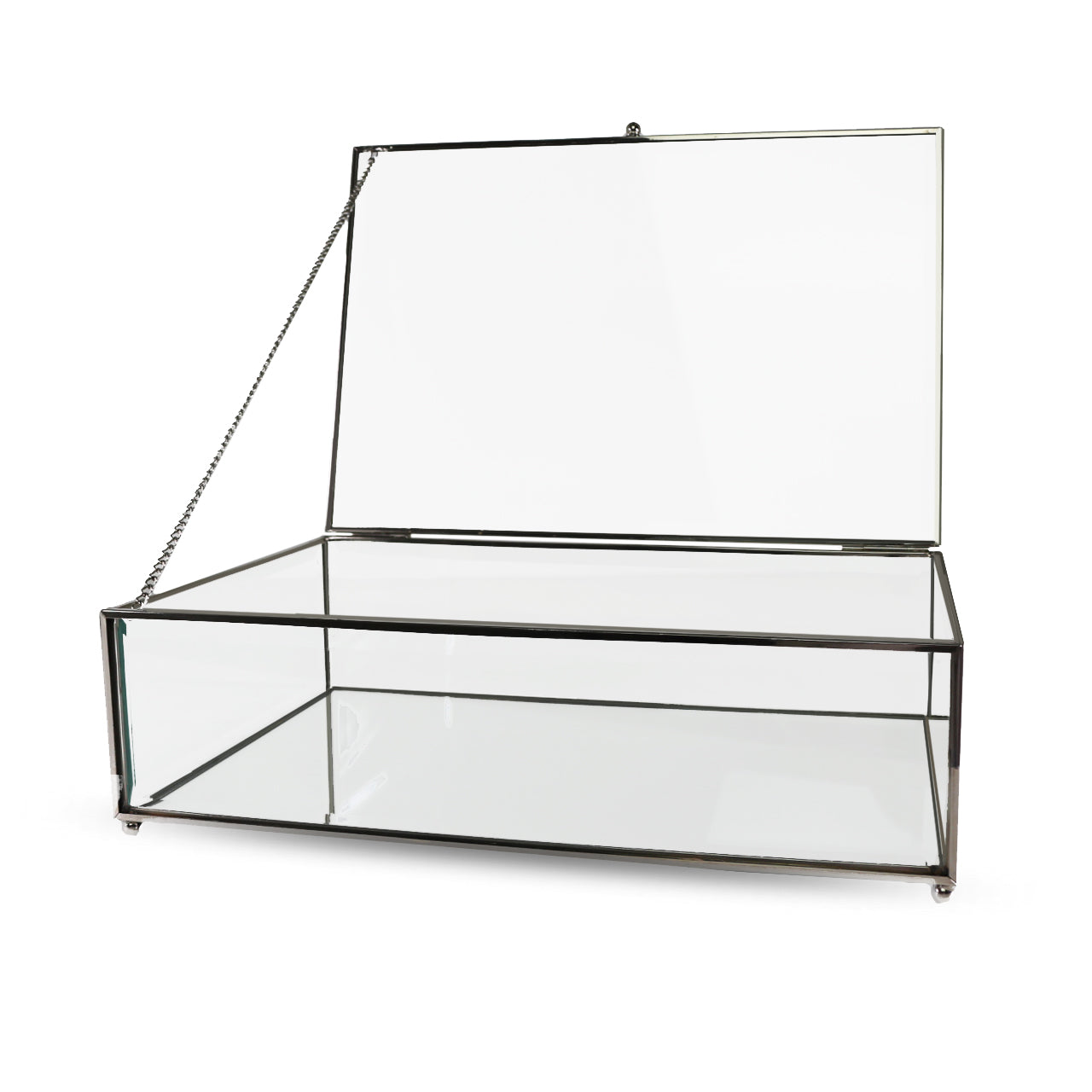 Silver & Glass Box