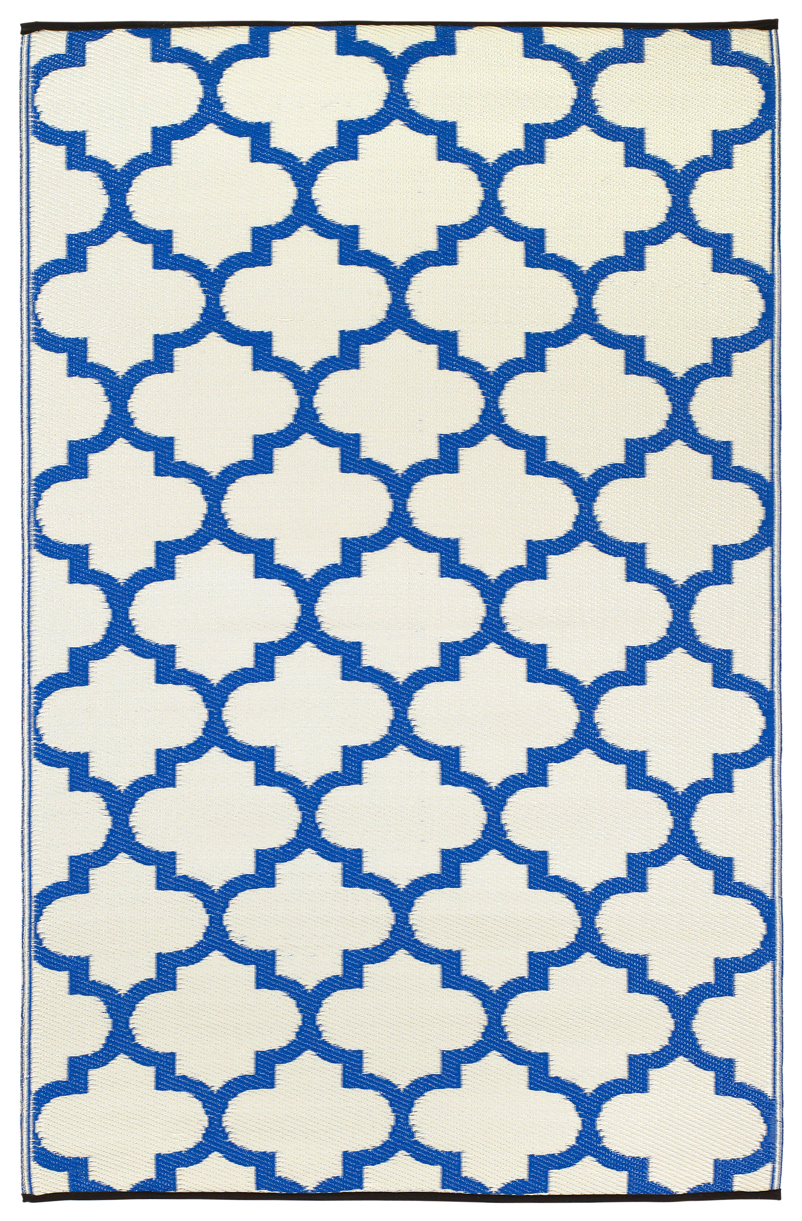 Tangier Regatta Blue & White Plastic Rug