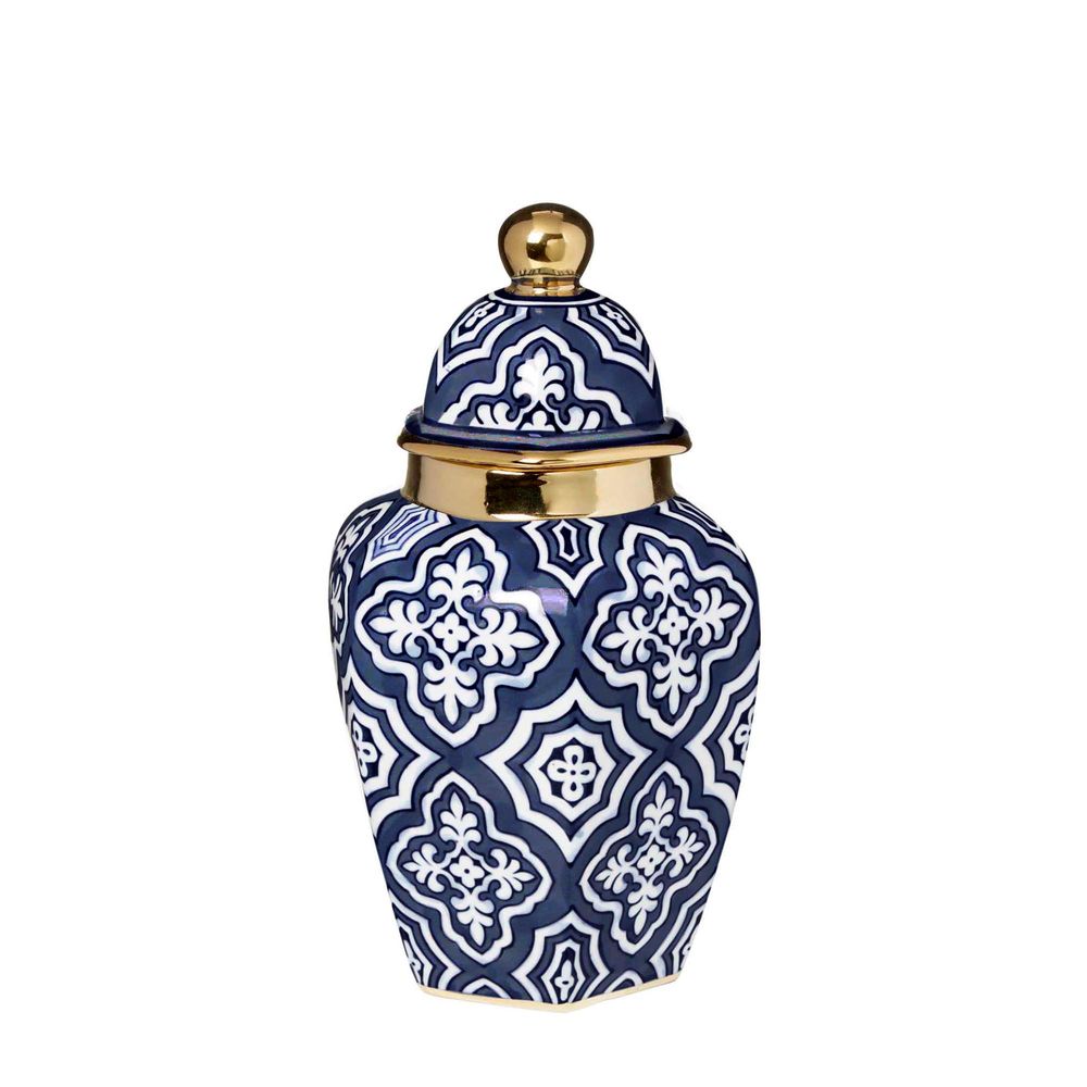Tangier Garden Ceramic Ginger Jar