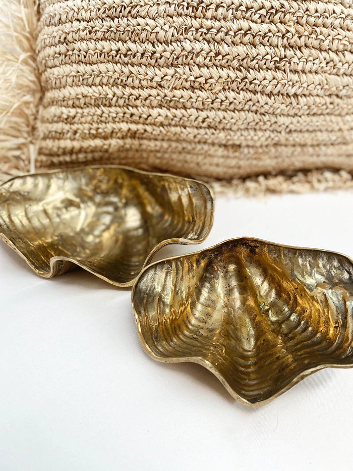 The Brass Clam Shell - Natural - Medium