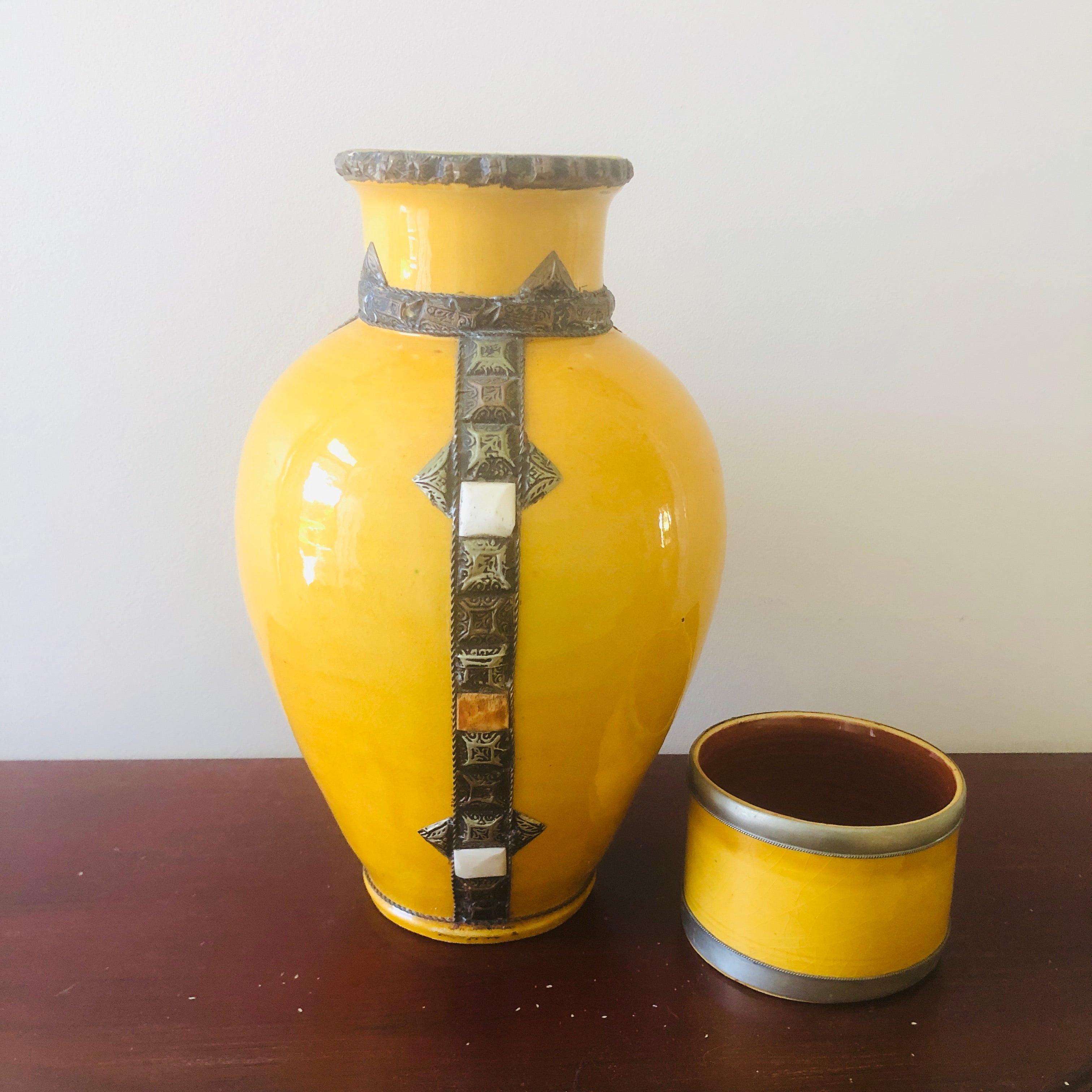 Jardin Majorelle Ceramic Urn with Bone