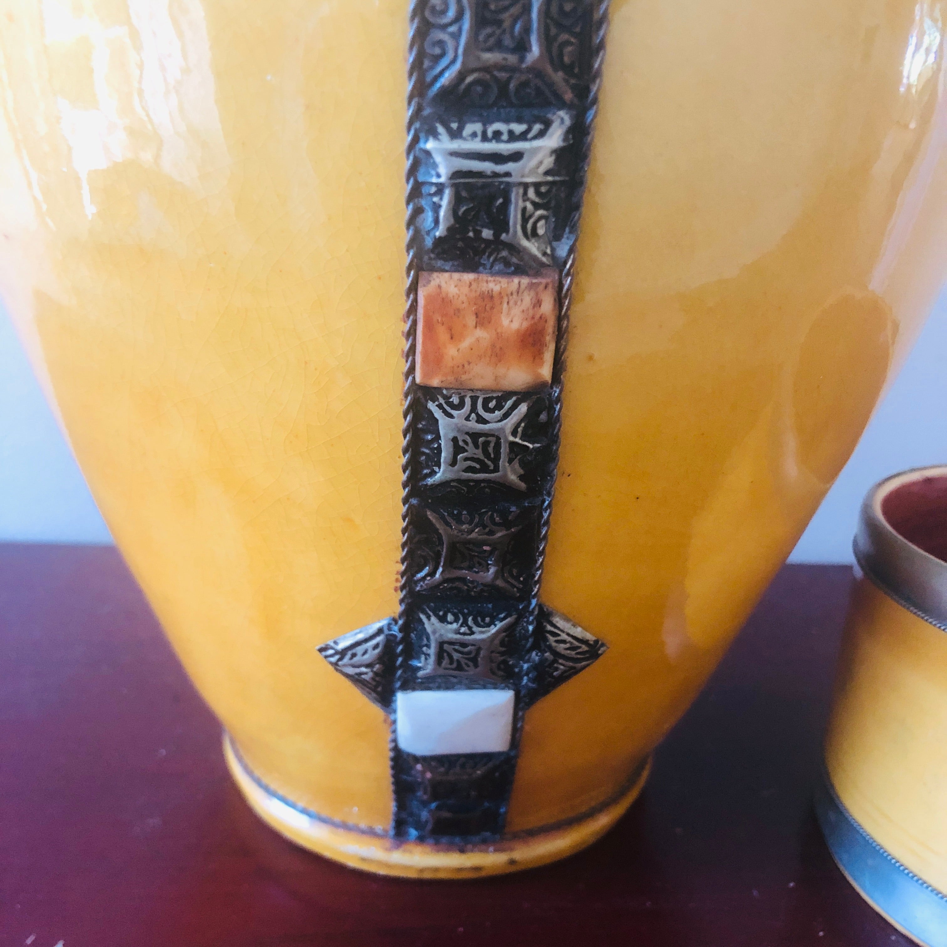 Jardin Majorelle Ceramic Urn with Bone