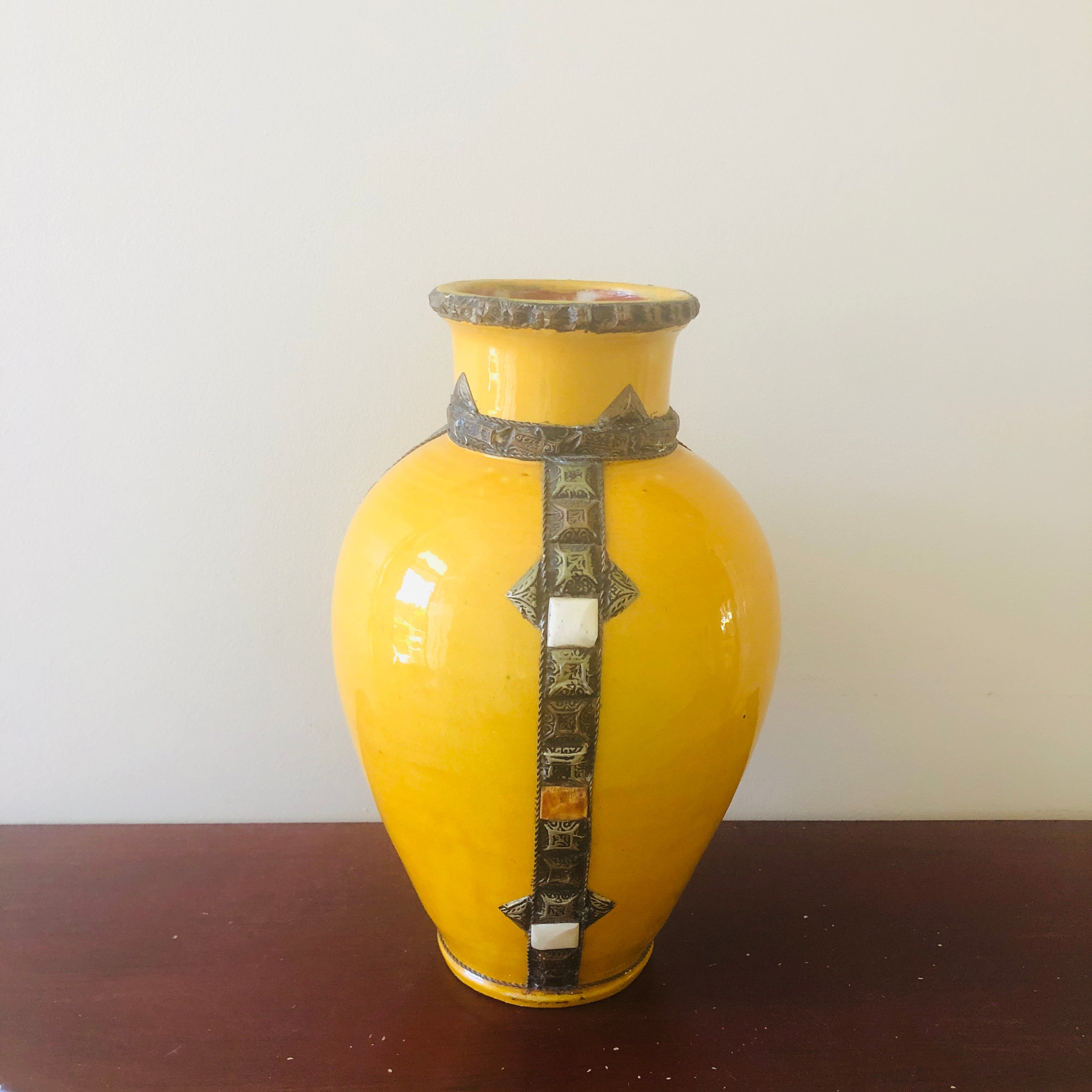 Jardin Majorelle Ceramic Urn with Bone