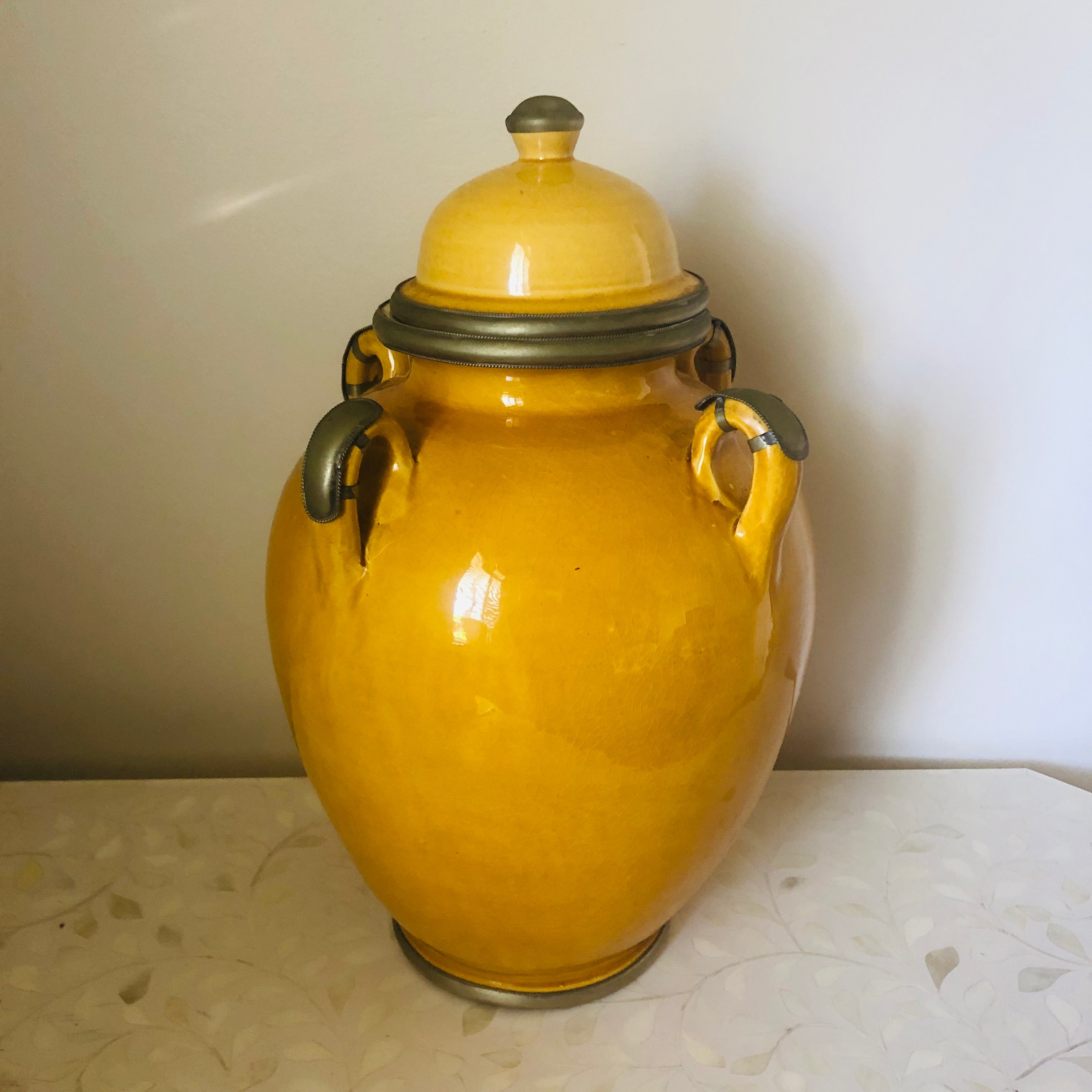 Jardin Majorelle Ceramic Urn with Handles