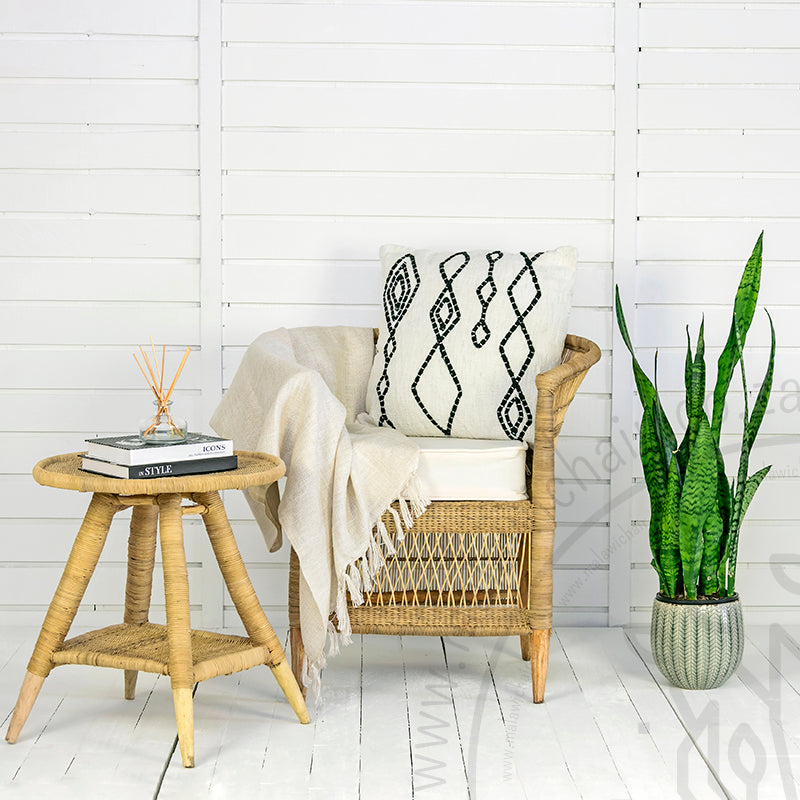 Genuine Malawi Chair in Natural including Cushion - Warehouse Sale