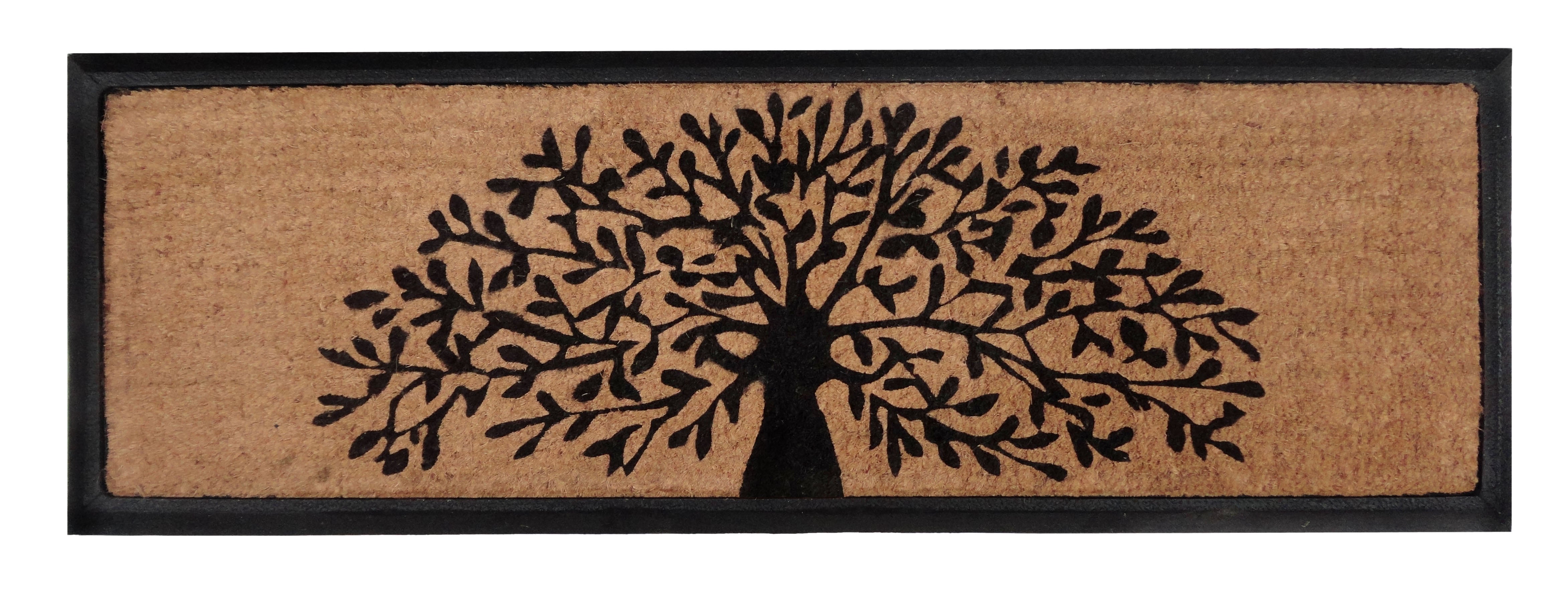 Tree of Life PVC Backed Coir Door Mat