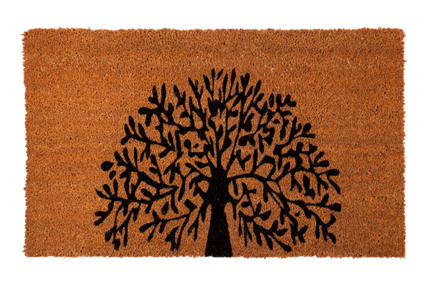 Tree of Life PVC Backed Coir Door Mat