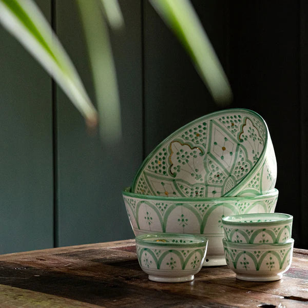 Pastel Safi Bowl - Large in Mint